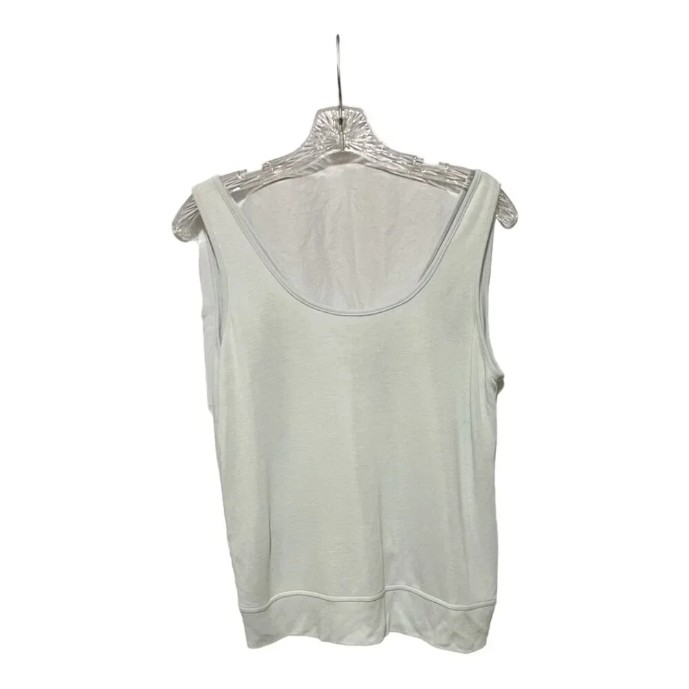 Athleta Small Light Green Serenity Strappy Back Knit Tank - Picture 3 of 6
